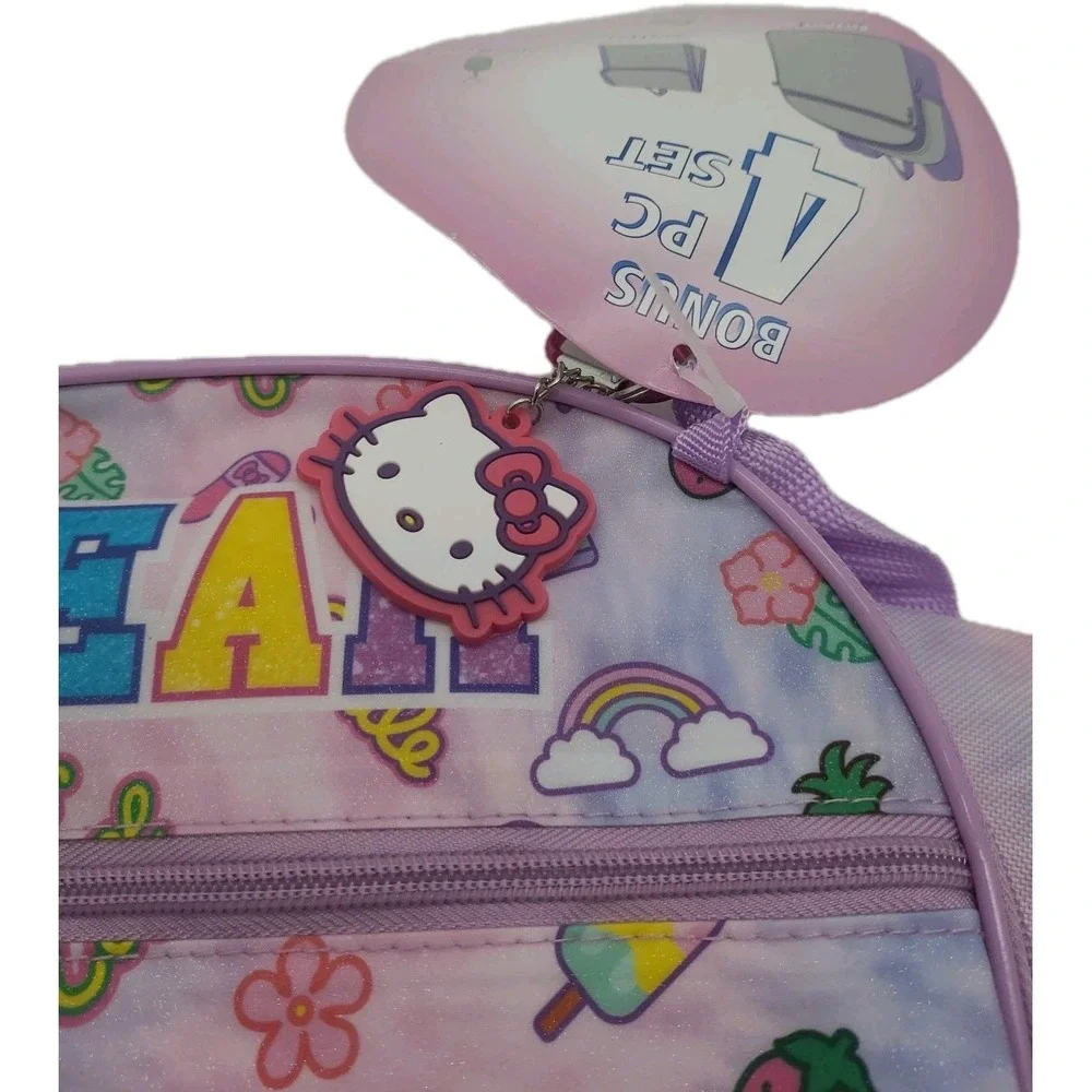 Hello‎ Kitty Backpack Insulated Lunch Bag Set 16